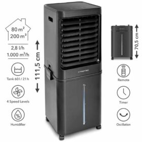 Trotec - Aircooler, raffrescatore, umidificatore, ventilatore PAE 80